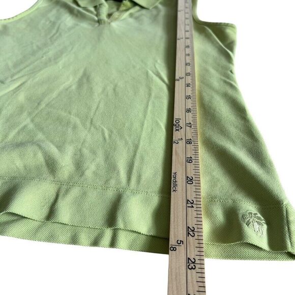 TOMMY BAHAMA GOLF Womens Green Mint Sleeveless Zip Shirt Polo Size Small Stretch - Picture 9 of 10